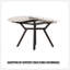 Tables de salle à manger extensibles de 47 à 63 po, équipées de 4 chaises de salle à manger rembourrées en tissu polyuréthane épais, d'une table de salle à manger, d'une table et d'une chaise élégantes et spacieuses, avec des pieds en métal no