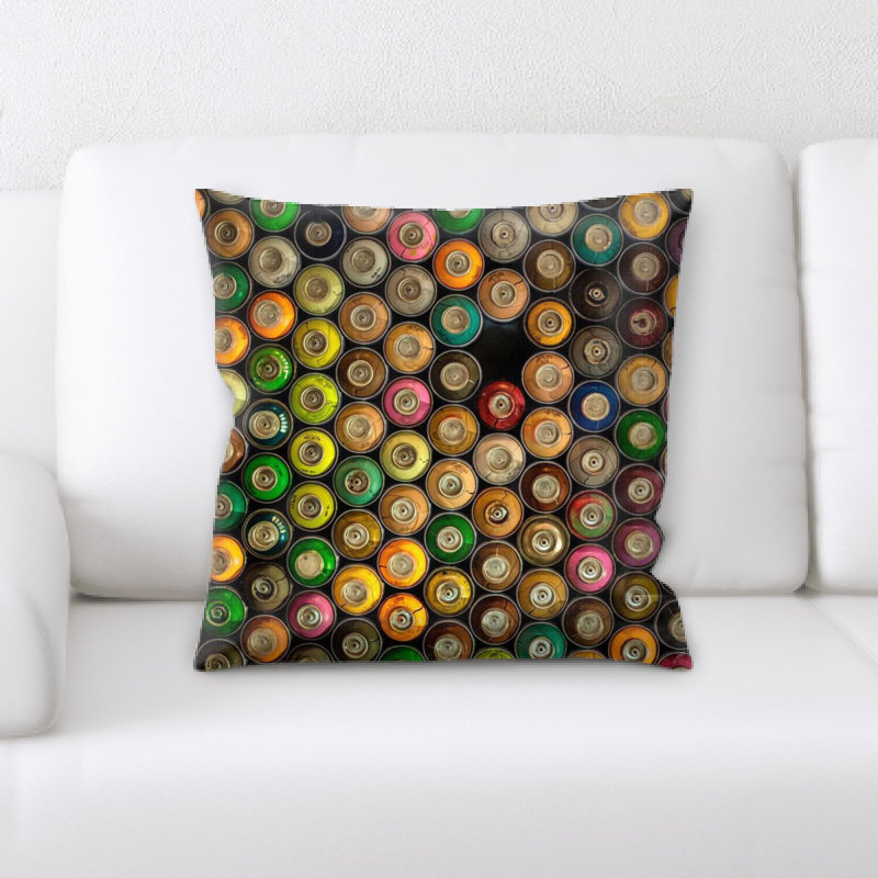 Amaya Sharp Colors Throw Pillow