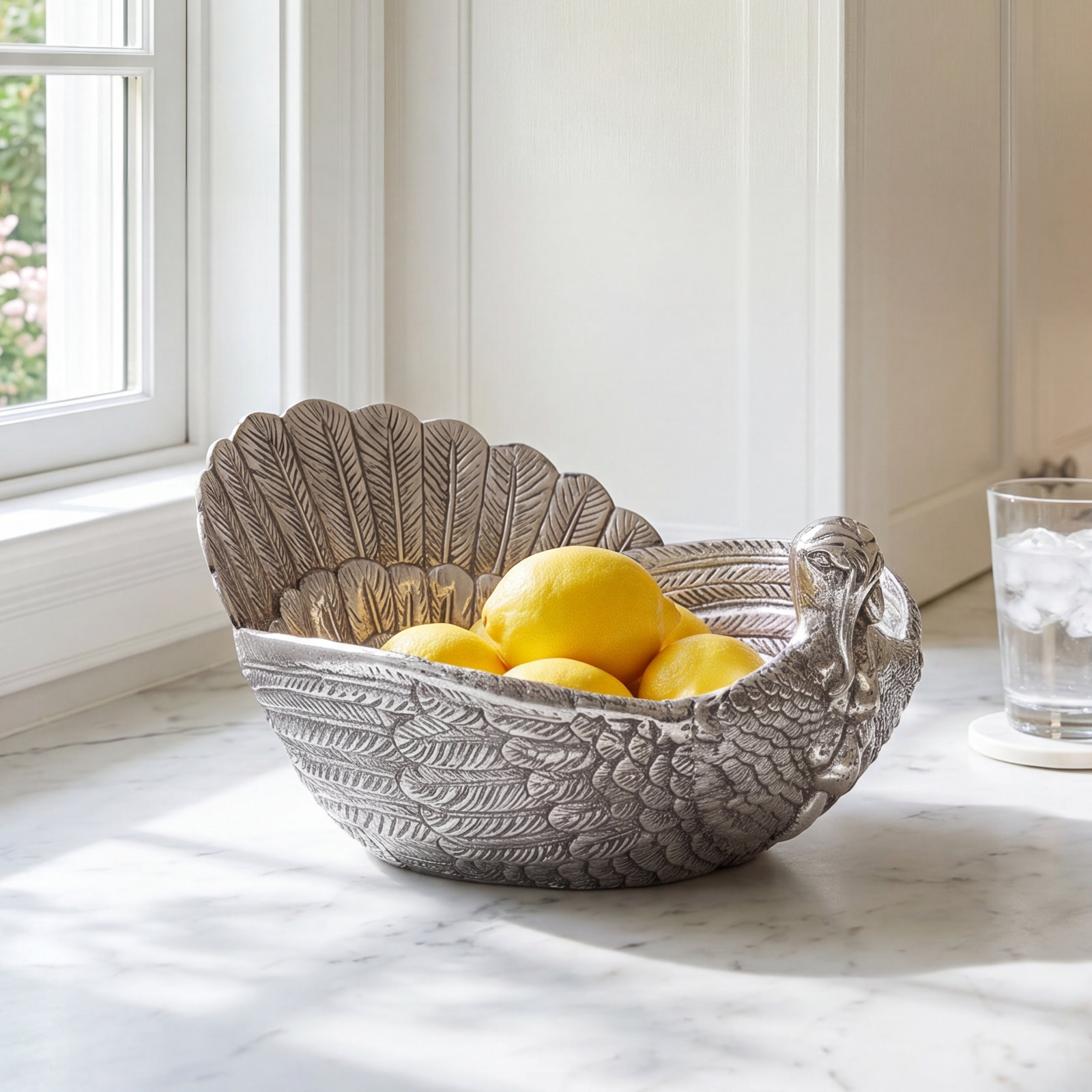 Game Birds Aluminum Salad Bowl