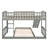 Over  Bunk Bed With Slide And Ladder-758513007