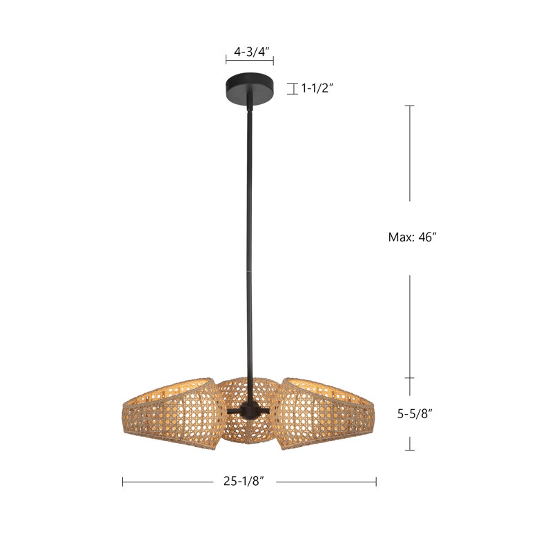 Lanai 3 - Light LED Chandelier