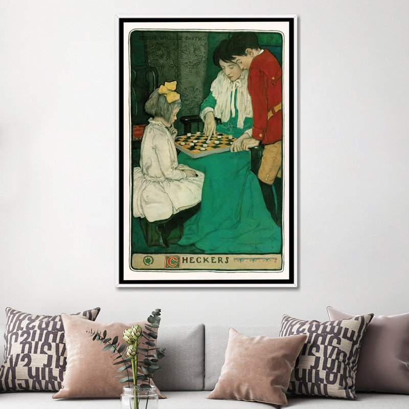 Print, 152.4 cm H x 101.6cm W x 4.445cm D, White