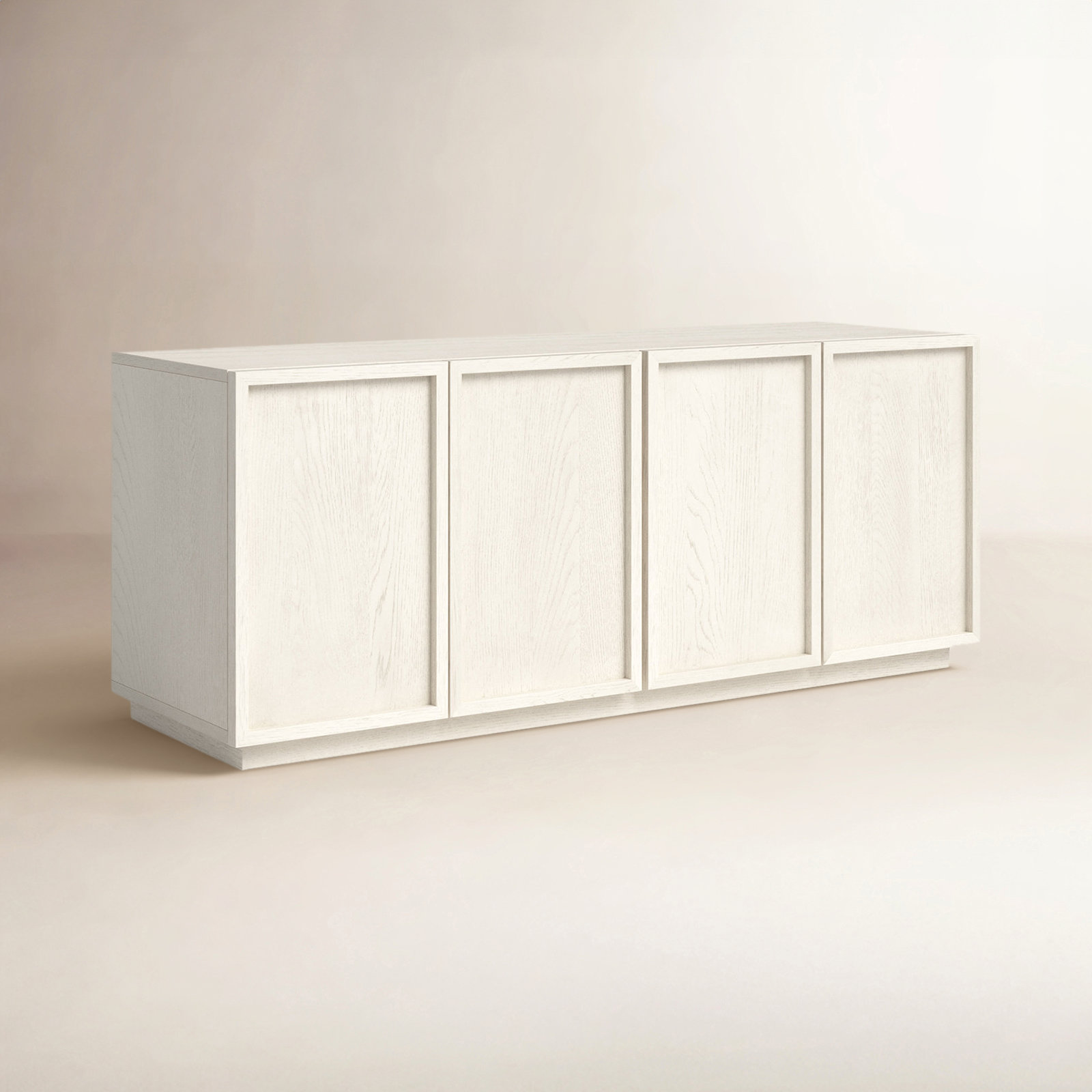 Hudson 58" TV Stand, White Wash