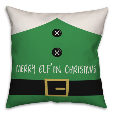  Housse de coussin Merry Elfin Christmas