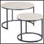 Ensemble de 2 tables gigognes rondes