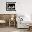 «Spooky Couch Ghost», reproduction sous verre encadrée, design par LSR Design Studio-1744667933-1744667935