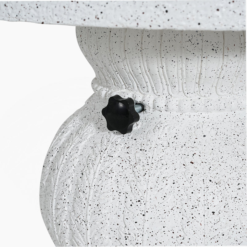 Table d'appoint pour l'extérieur avec base de parasol