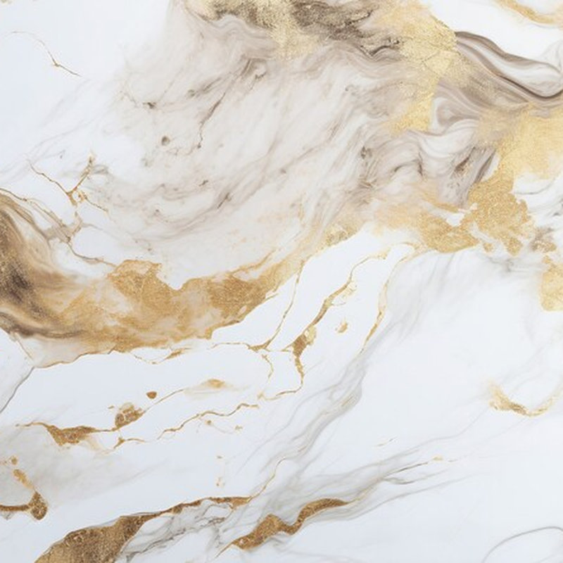 Cream & Gold Marble Wall Mural, 192" L x 108" W
