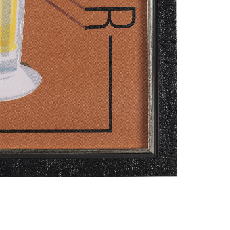 Beer Poster Pilsner a Hand Embelished Textured Framed Art Print