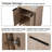Authneil 24" Freestanding Bathroom Vanity with Sink, Floor Standing Vanity With 2 Doors and Ceramic Basin Sink Top-1729912050-1729912051