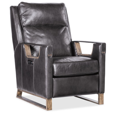 Relic Leather Glider Recliner