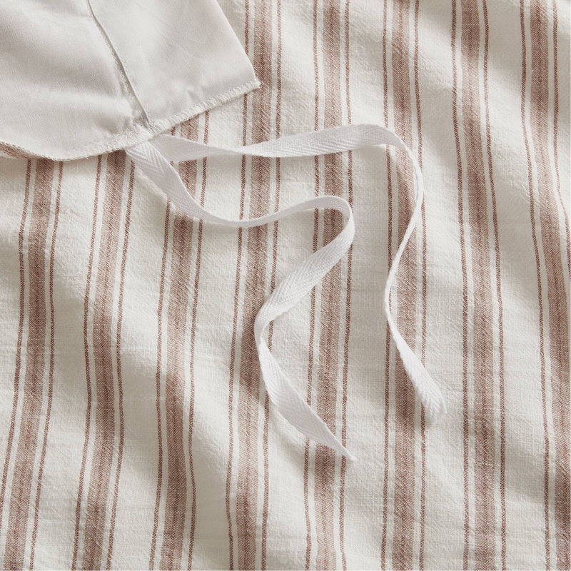 3-Piece Cal King Duvet Set,Terracotta