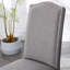 Chaise parsons capitonnée en lin rembourré-1032295277