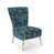 Floral Blue/Gold Polyester Blend selected