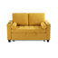 Upholstered Tufted Convertible Pull-Out Sleeper Sofa Bed - Adjustable Backrest With 2 Soft Pillows-953584264