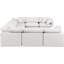 Canapé modulaire en U rembourré en similicuir 8 pièces Itala-94482596