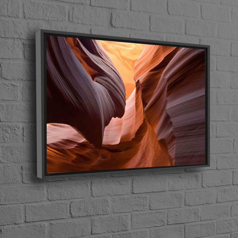 Print on Canvas, 50 cm H x 70 cm W, Black Floater Framed