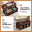 Table basse avec rangement clihome