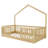 Twin Wooden Montessori Floor Bed with High Rails and LED Light for Kids – Safe Low Profile Sleep,Natural-807741352-807741353