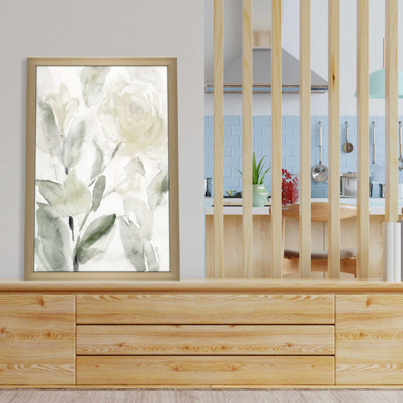 Hello Hello Spring I - Peinture, L 27,5 po x H 39,5 po, Encadrement doré