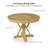 Amoz 5-Piece Wood Pedestal Dining Set