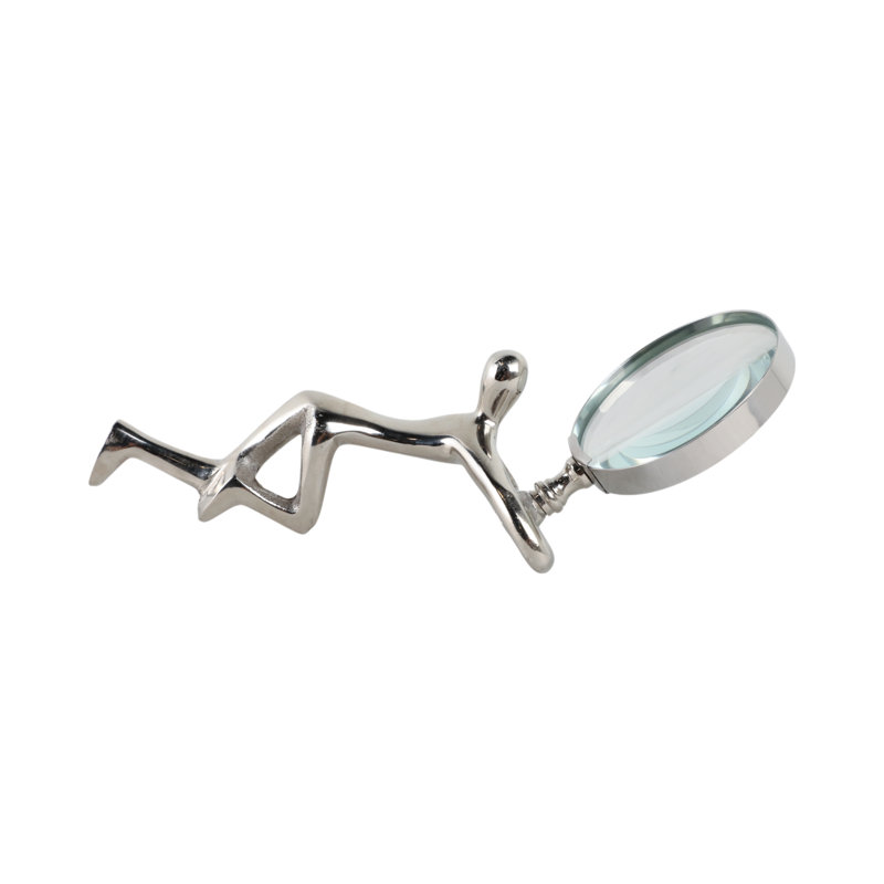9" Adams Magnifying Glass, Silver