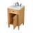 Rivers 21'' Single Bathroom Vanity with Carrara Marble Top-73359960
