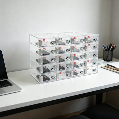 20 Slot Cell Phone Storage Box