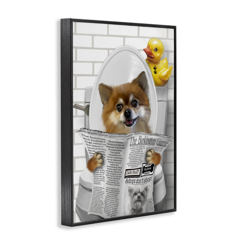 Toile pour chien et canard en caoutchouc, estampe numérique, conception par Matthew Piotrowicz, H 30 po x l 20 po
