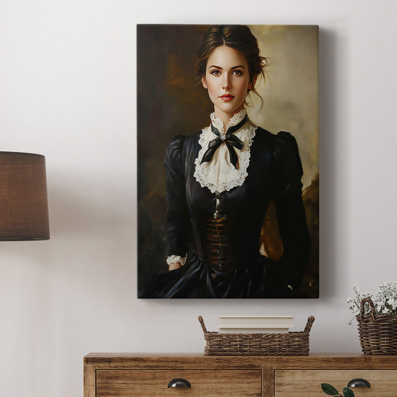 WOMEN Series CCXVI - Toile tendue avec châssis Premium - Prêt à être accroché, H 48 po x l 32 po