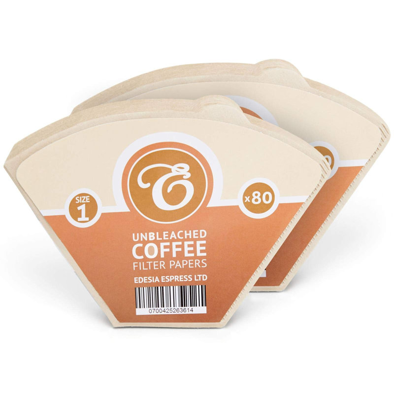 160 Size 1 Brown Coffee Filter Paper Cones