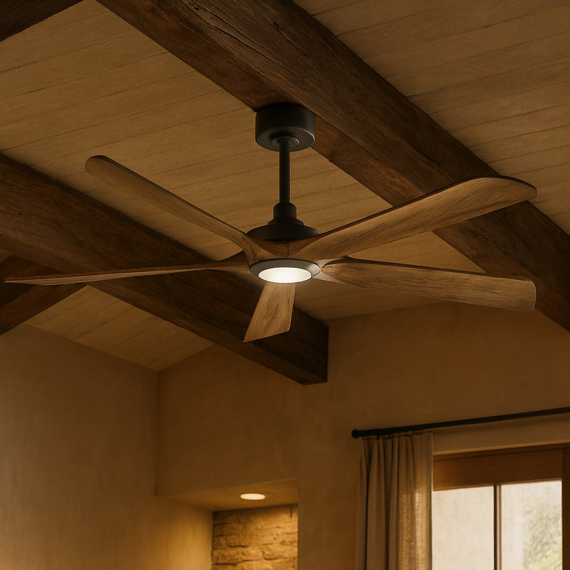 Hinkley Layton Ceiling Fan, Driftwood, Matte Black