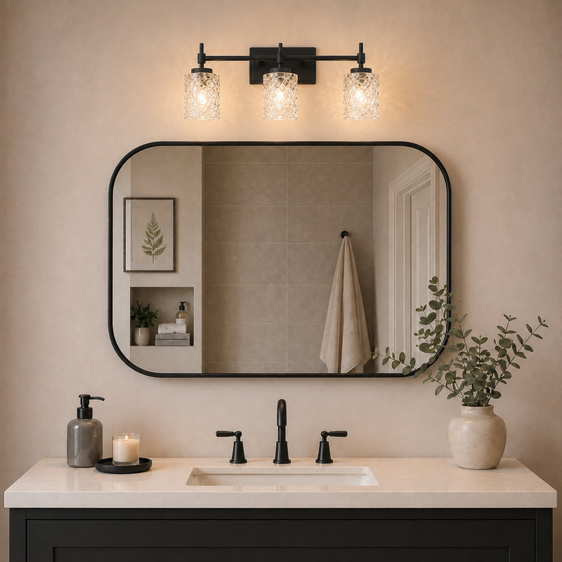 3 - Light Vanity Light, Matte Black