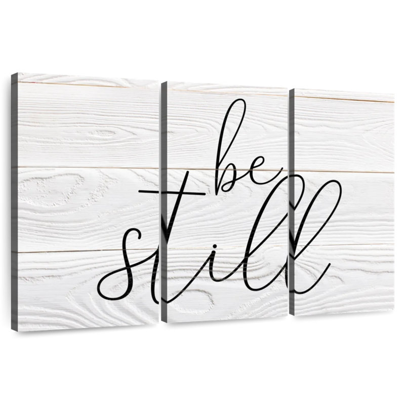 Tergel Be Still Typography I, 32" H x 50" W