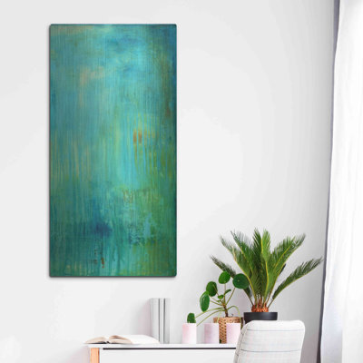 Ivy Bronx «Blue Mountain Rain II» par Erin Ashley, art mural en métal