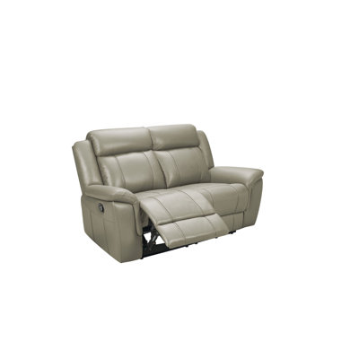 Causeuse grise avec fauteuils inclinables manuels 5109