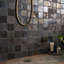 Emery 4x4 Square Handmade Crackled Glossy Terracotta Tile-905382731