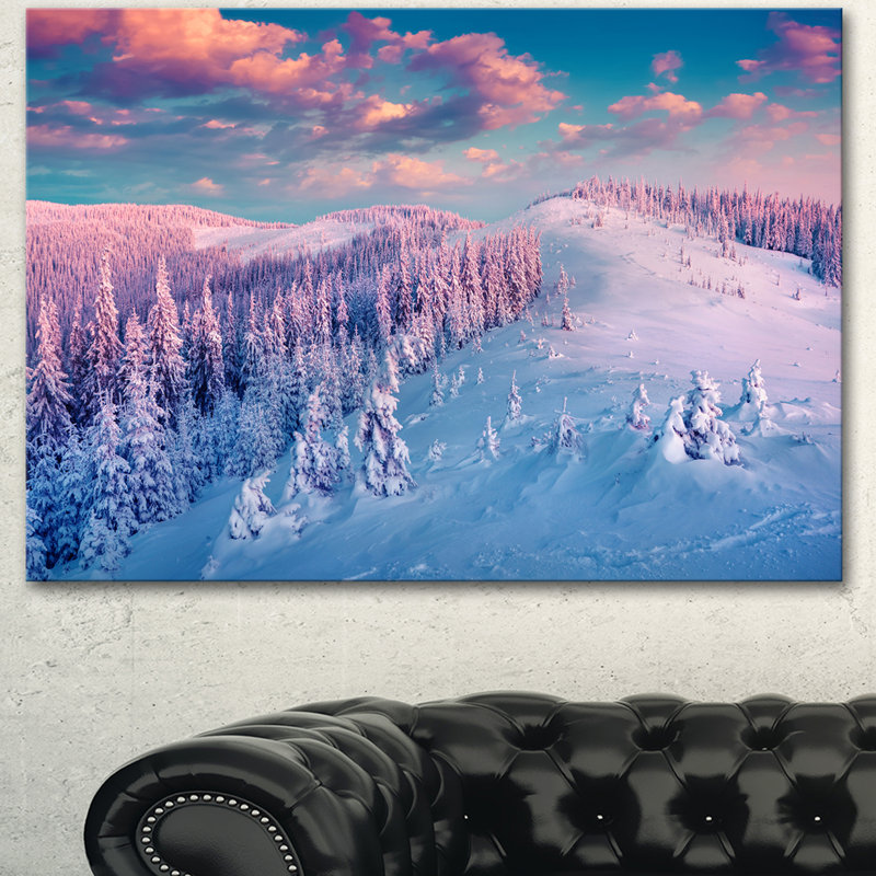 «Fantastic Sunrise over the Carpates», impression, H 30 po x l 40 po x P 1,5 po, Toile tendue