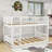 Queen Over Queen Bunk Bed With Guardrails-416836847