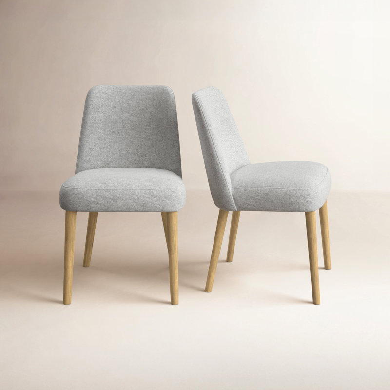 FITCH DINING CHAIR LIGHT GREY-SET OF TWO