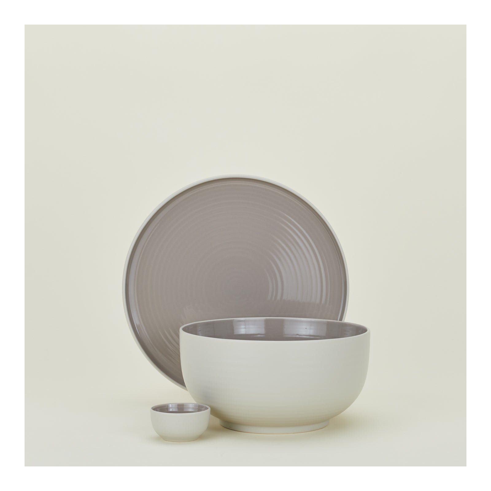 Frej 3'' Stoneware Cereal Bowl, Light Gray
