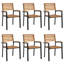 Demoreta Stacking Patio Dining Armchair