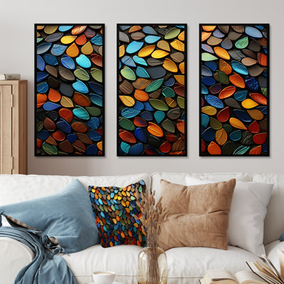 «Zen», art de pierre spirituel coloré