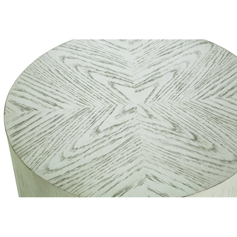 Table de bout cylindrique en bois massif Matsuda