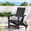 Chaise d'extérieur en résine rustique, haute, impact, eau, 33,29 po P x l 30,09 H 36,08 H - Résine haute et mélange moderne