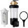 iSpring WSP100SL-ARJ-BP Whole House Spin Down Sediment Water Filter with 4 Modes Bypass, Includes Siliphos Helps Prevent Scale and Corrosion, Clear Housing, Brass Top, Upgraded Jumbo Size, with Touch-Screen Auto Flushing