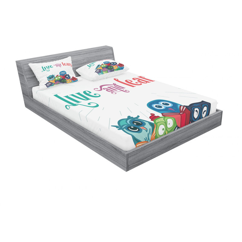 Microfiber Sheet Set, Queen Sheet Set with Fitted Sheet