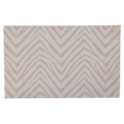 Zebra Stripe Absorbent Non-Skid Rectangular Toilet Mat