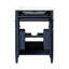 Meuble-lavabo 24 po avec 2 portes et tiroir coulissant, armoire de rangement pour salle de bain avec lavabo, portes à fermeture en douceur avec organisateurs