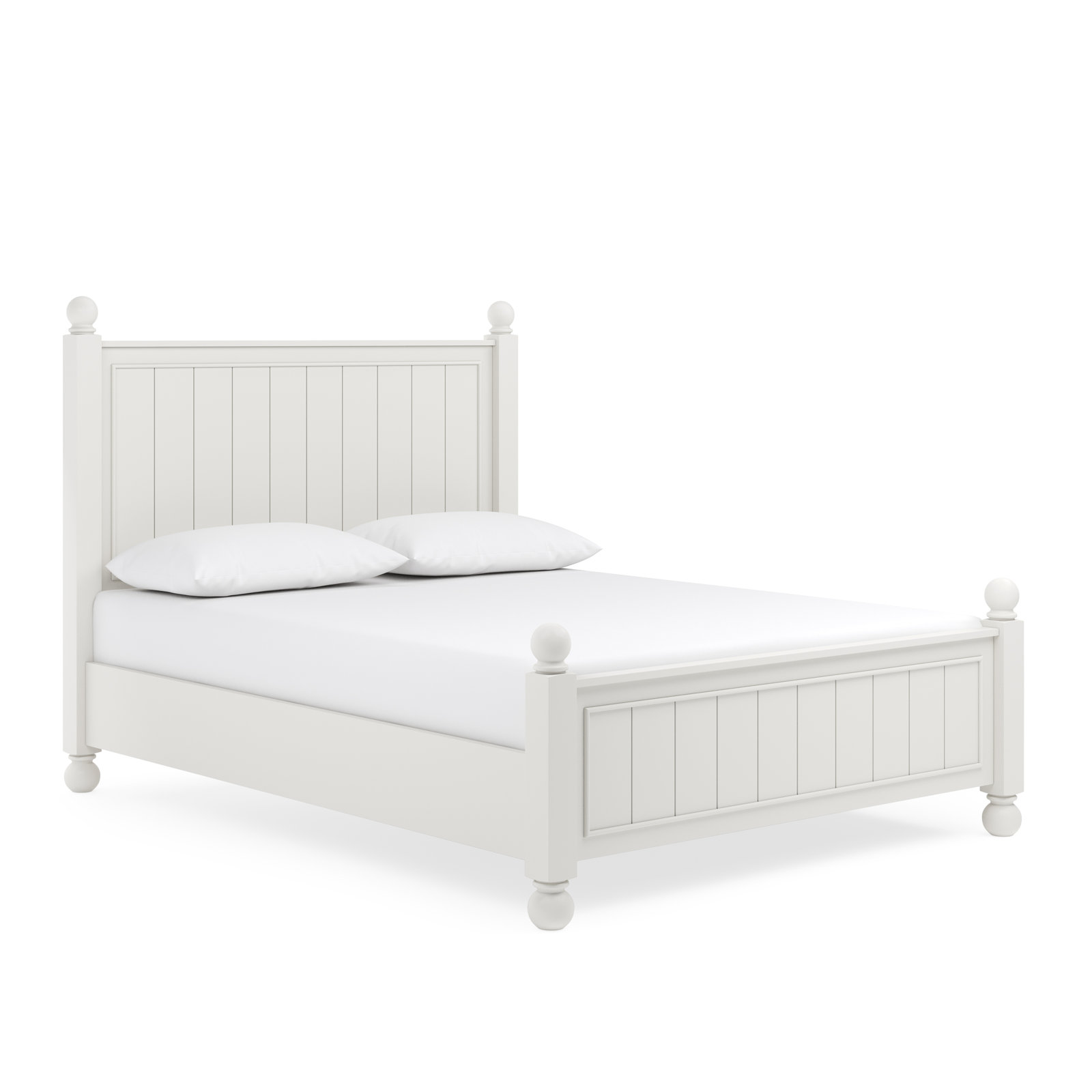 Harper Panel Bed, California King, Milkstone